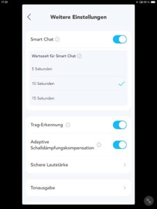 Einstellungen I_Soundcore App
