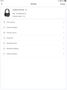 Einstellungen_Edifier Connect App