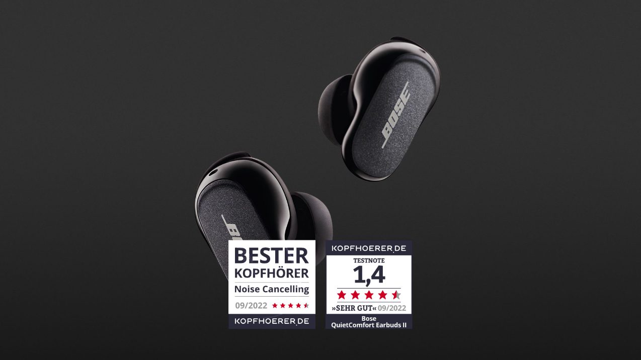 Bose Test II QuietComfort bei Earbuds im