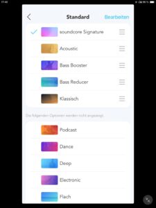 Klangregelung IV_Soundcore App
