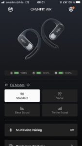 Shokz OpenFit Air App