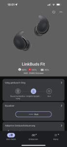 Sony LinkBuds Fit App 1