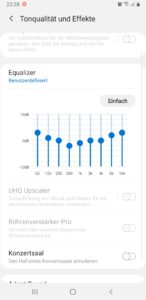 Der integrierte EQ unter Android